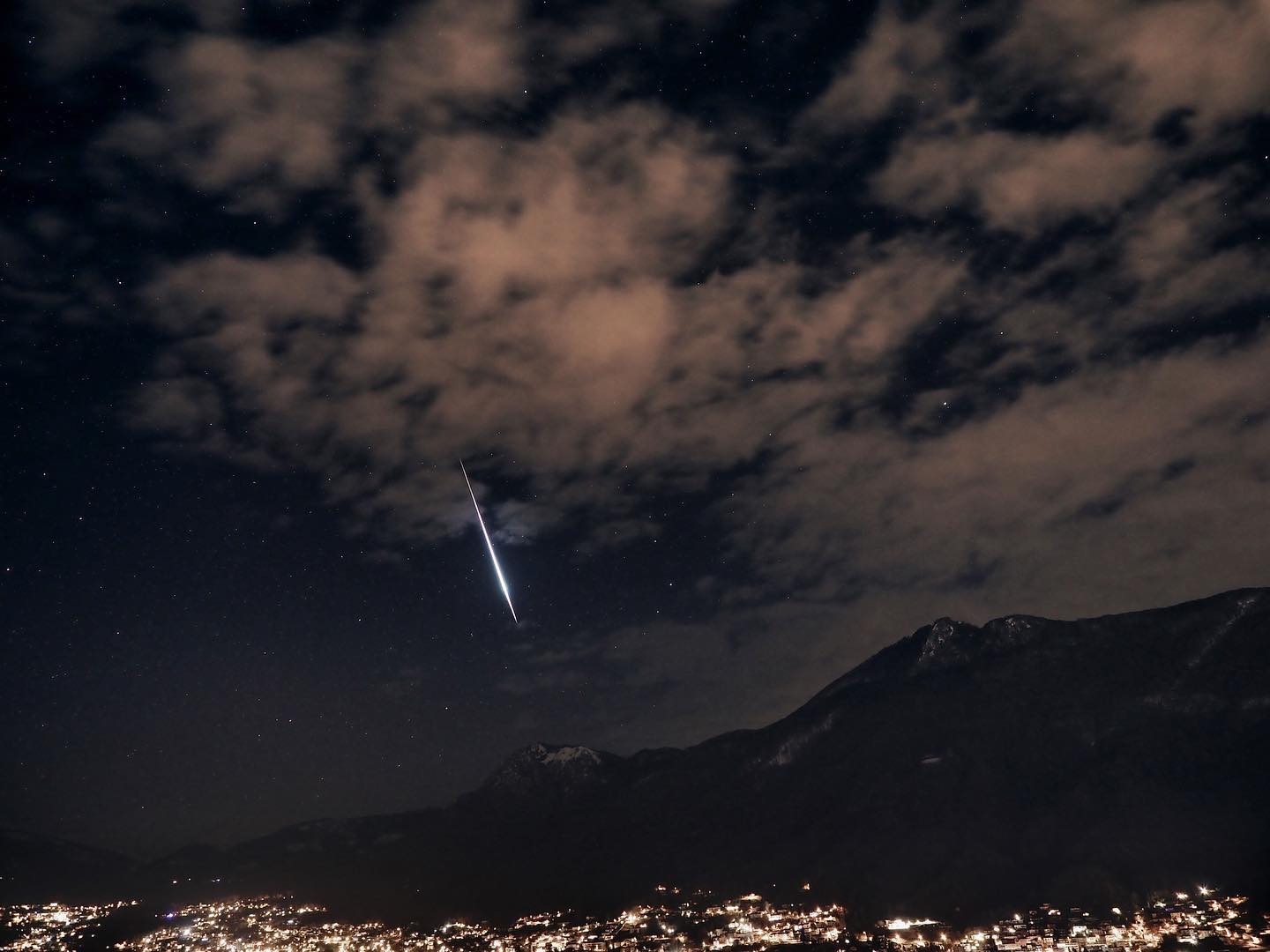Meteor over Lugano