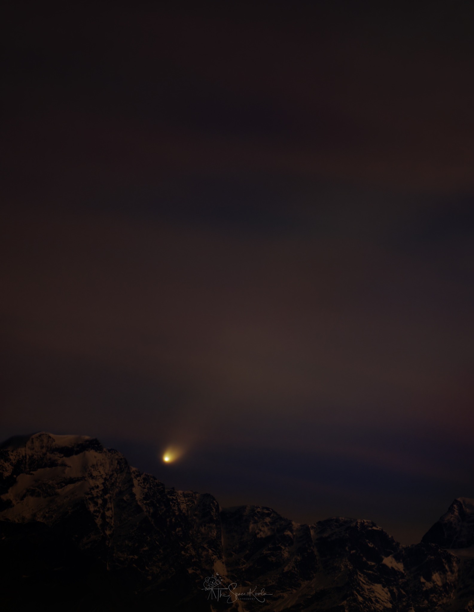Comet Through the Clouds